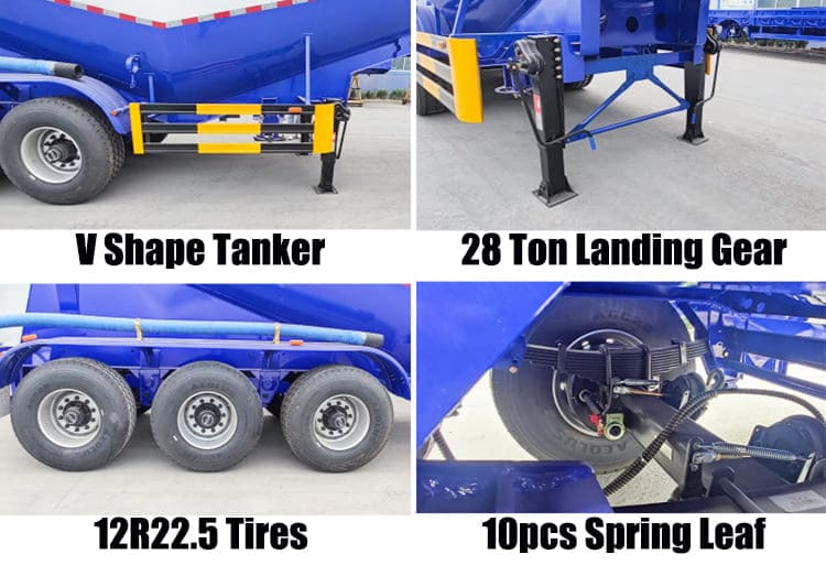 35 CBM Bulk Cement Tanker Trailer for Sale in Guam Agana