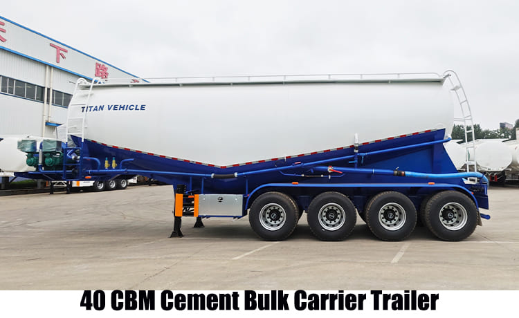 40 CBM Cement Bulk Carrier Tanker Trailer for Sale in Guam Guhgt