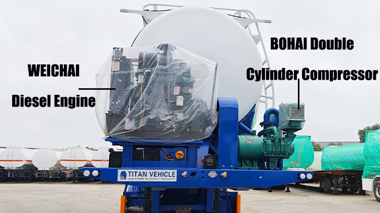 40 CBM Cement Bulk Carrier Tanker Trailer for Sale in Guam Guhgt