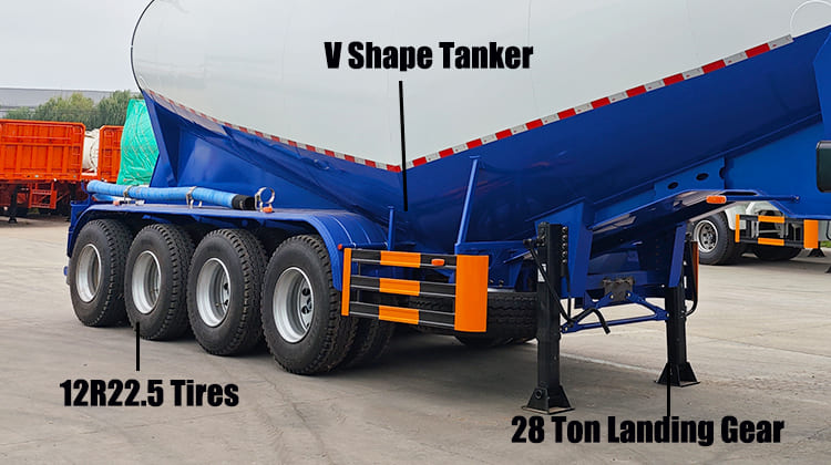 40 CBM Cement Bulk Carrier Tanker Trailer for Sale in Guam Guhgt
