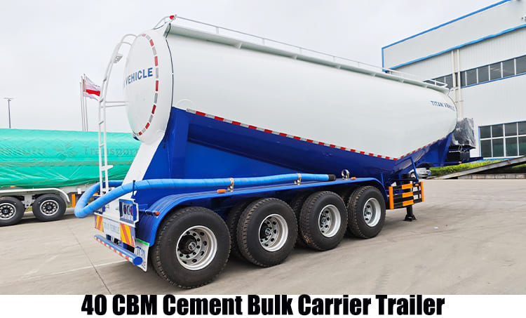 40 CBM Cement Bulk Carrier Tanker Trailer for Sale in Guam Guhgt