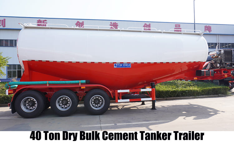 40 Ton Dry Bulk Cement Tanker Trailer for Sale in Guam Guded