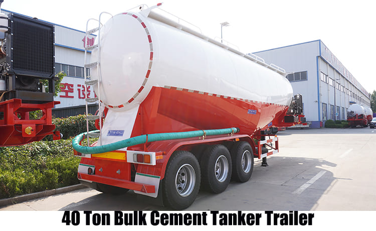 40 Ton Dry Bulk Cement Tanker Trailer for Sale in Guam Guded