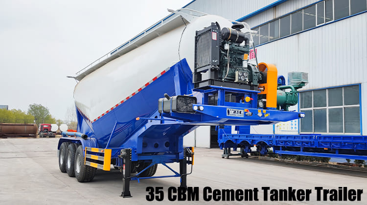 35 CBM Bulk Cement Tanker Trailer for Sale in Guam Agana