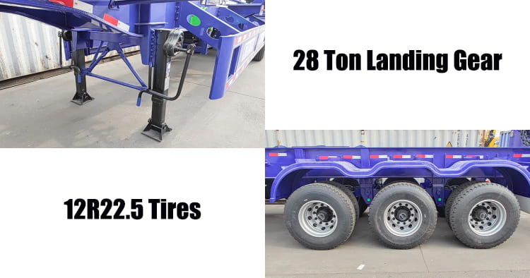 MQH37 Ton Container Side Loader Trailer for Sale in Guam Guaga