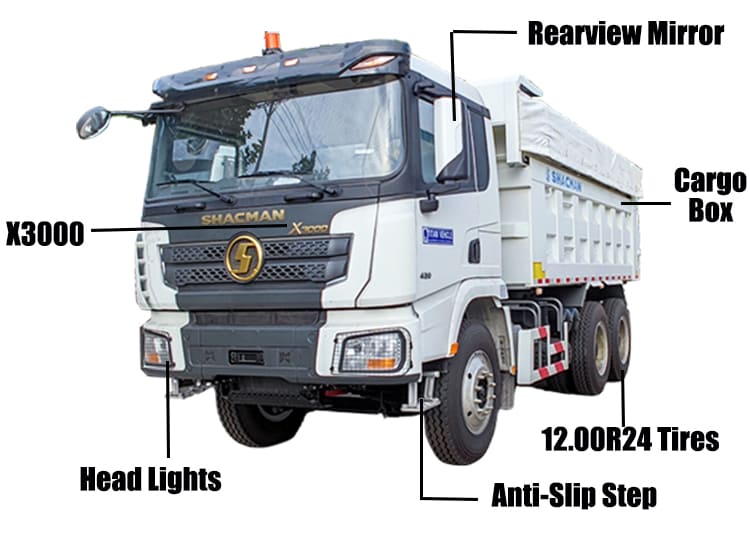 Shacman X3000 New Dump Trucks for Sale in Guam Guaga