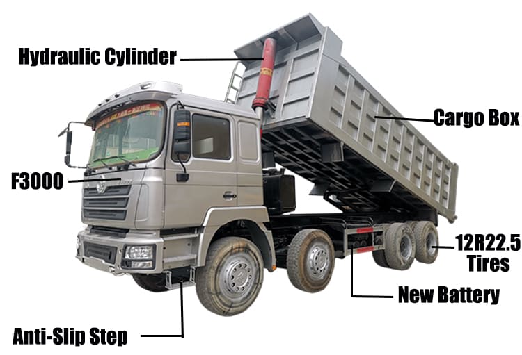 Slightly Used Shacman F3000 Dump Trucks for Sale Near Me in Guam