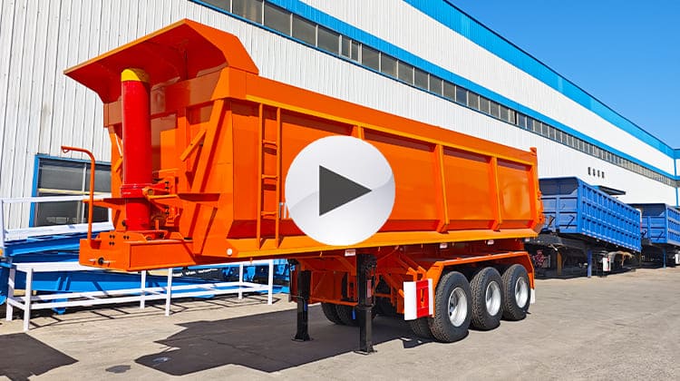 35CBM Hydraulic Dump Trailer Prices for Sale in Guam Guded