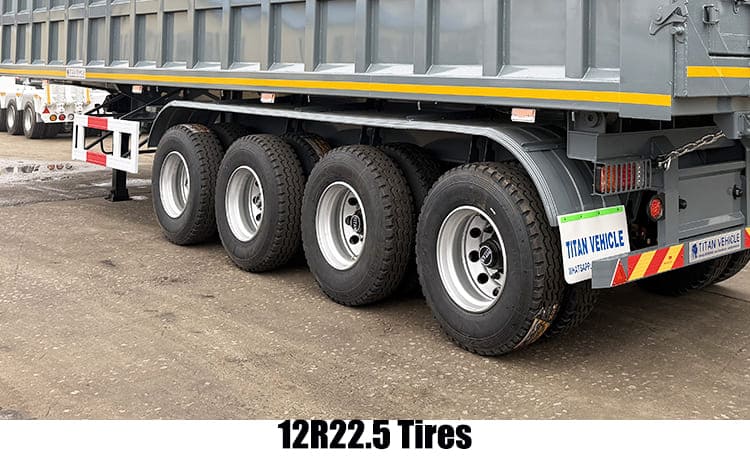 4 Axle End Dump Truck Trailer for Sale in Guam Gugum