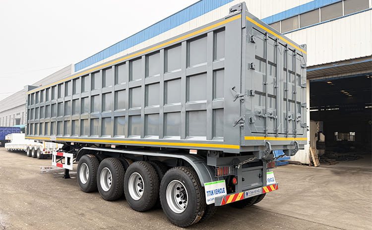 4 Axle End Dump Truck Trailer for Sale in Guam Gugum