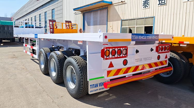 Three Axle 40 Foot Flatbed Trailer Price for Sale Near Me in Guam Agana