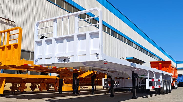 Three Axle 40 Foot Flatbed Trailer Price for Sale Near Me in Guam Agana