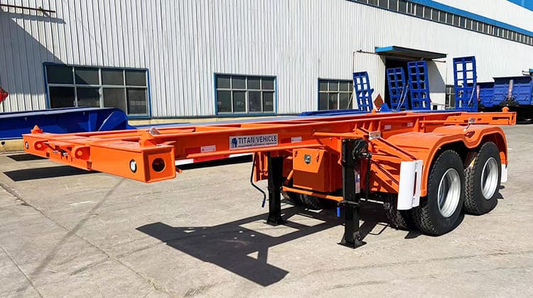 Shipping Container Semi Trailer | 20 Ft Container Chassis for Sale in Guam