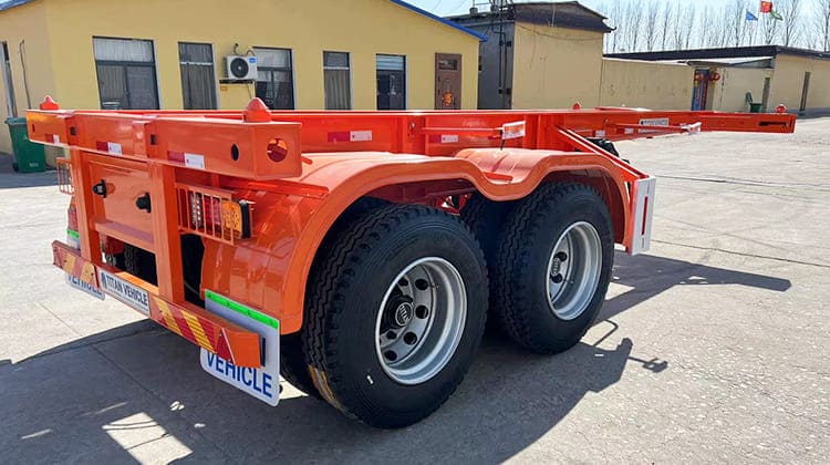 Shipping Container Semi Trailer | 20 Ft Container Chassis for Sale in Guam