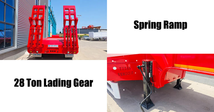 3 Axle Low Bed Semi Trailer | Lowbed Truck for Sale in Guam