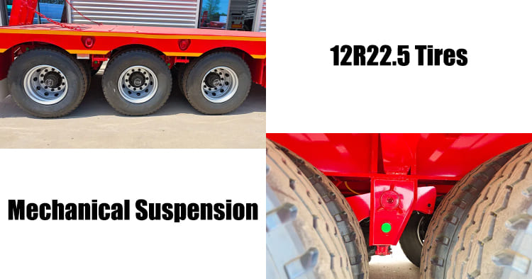 3 Axle Low Bed Semi Trailer | Lowbed Truck for Sale in Guam