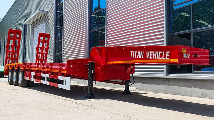 low bed semi trailer