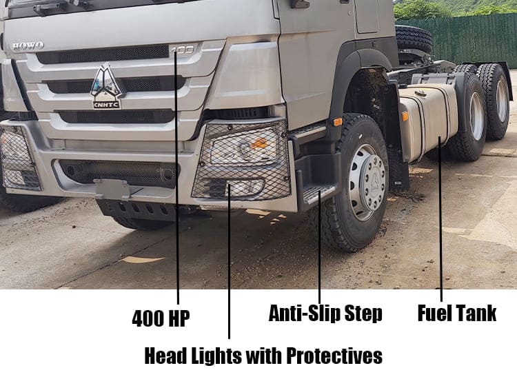 Sinotruk Howo 6X4 400HP Used Tractor Trucks for Sale Near Me in Guam
