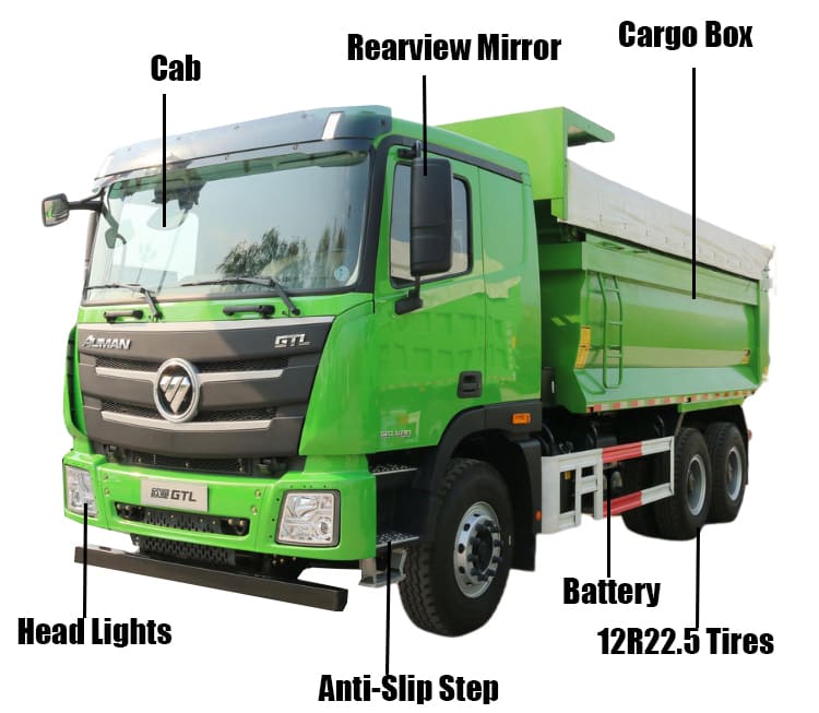 New Foton Auman Dump Truck 10 Wheeler Price for Sale in Guam Gugum