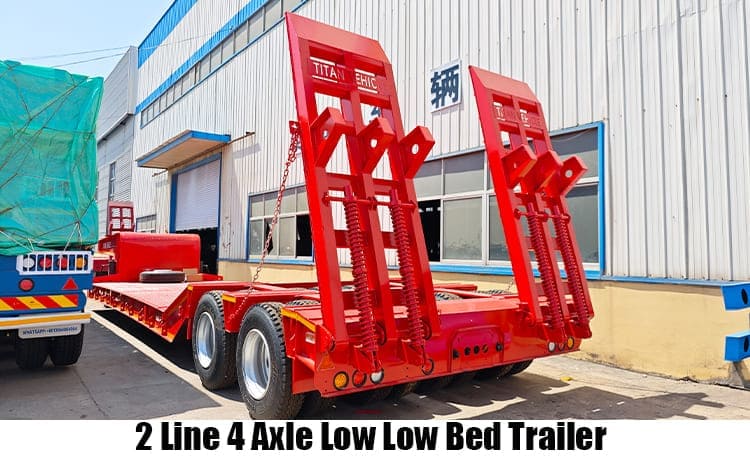 2 Line 4 Axle Low Low Bed Trailer for Sale in Guam Agana