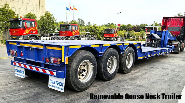 Removable Goose Neck Trailer | Excavator Lowboy Trailer Manufacturers in Guam