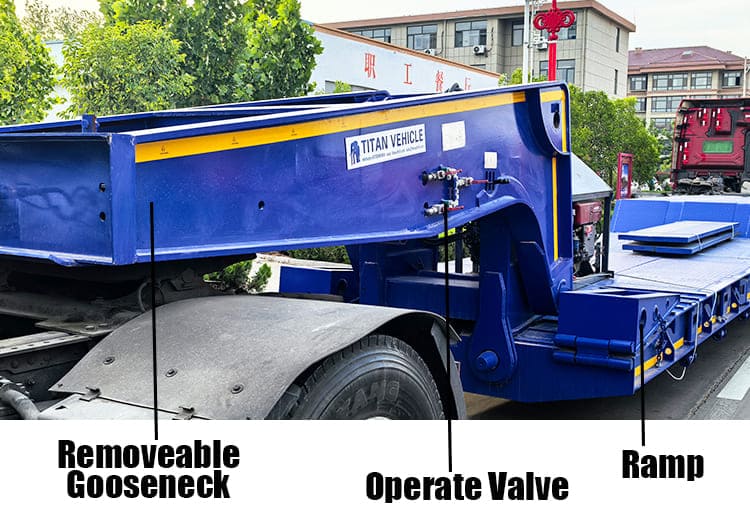 Removable Goose Neck Trailer | Excavator Lowboy Trailer Manufacturers in Guam