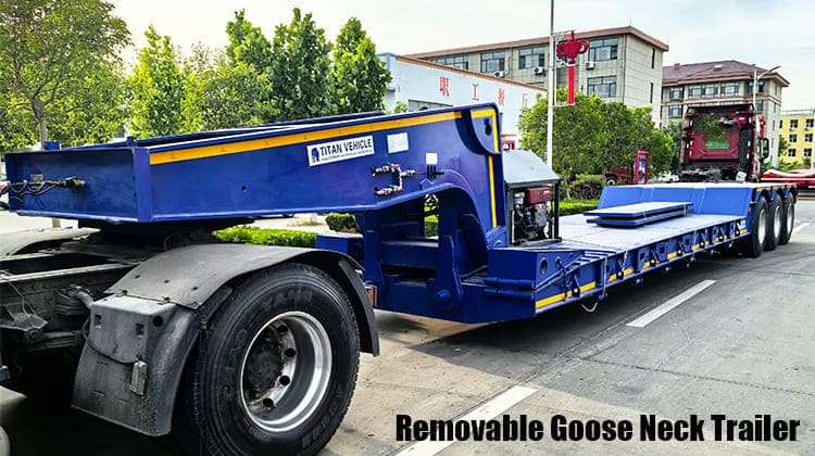 Removable Goose Neck Trailer | Excavator Lowboy Trailer Manufacturers in Guam