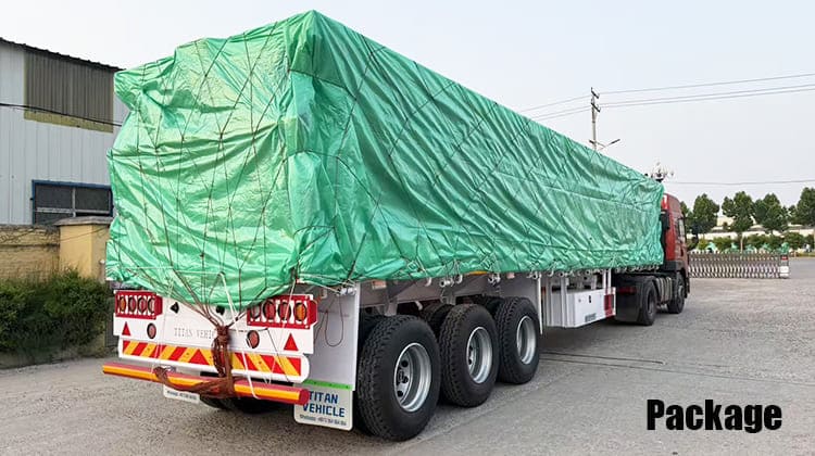 Tri Axle Flatbed Semi Truck Trailer for Sale in Guam