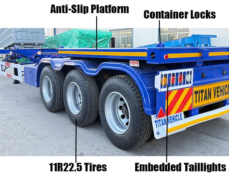 40 Foot Shipping Container Semi Trailer for Sale in Guam