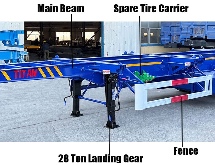 40 Foot Shipping Container Semi Trailer for Sale in Guam