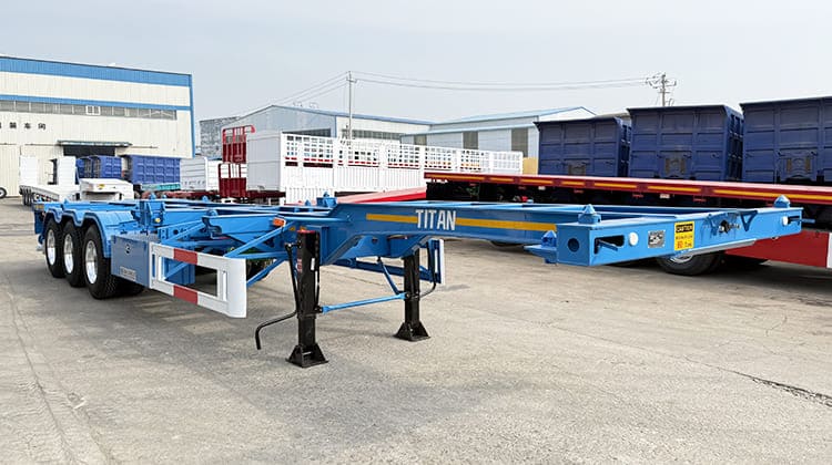 skeletal semi trailer