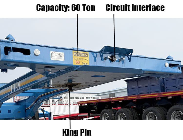 Tri Axle Chassis Skeletal Semi Trailer in Guam