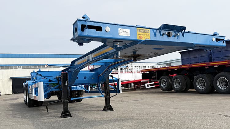 Tri Axle Chassis Skeletal Semi Trailer in Guam