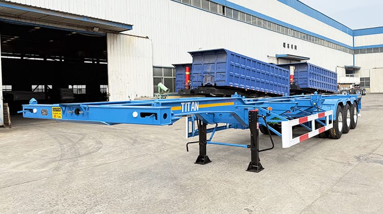 Tri Axle Chassis Skeletal Semi Trailer in Guam