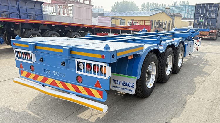 Tri Axle Chassis Skeletal Semi Trailer in Guam