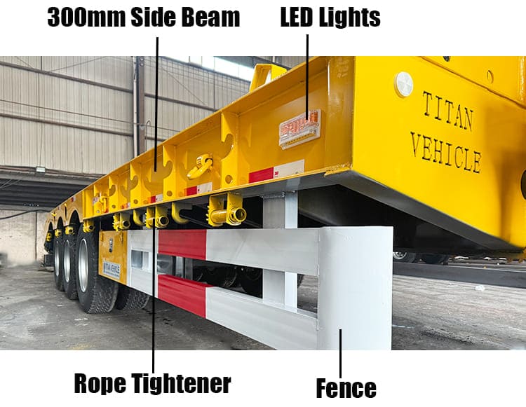 Tri Axle Excavator Lowbed Semi Trailer in Guam