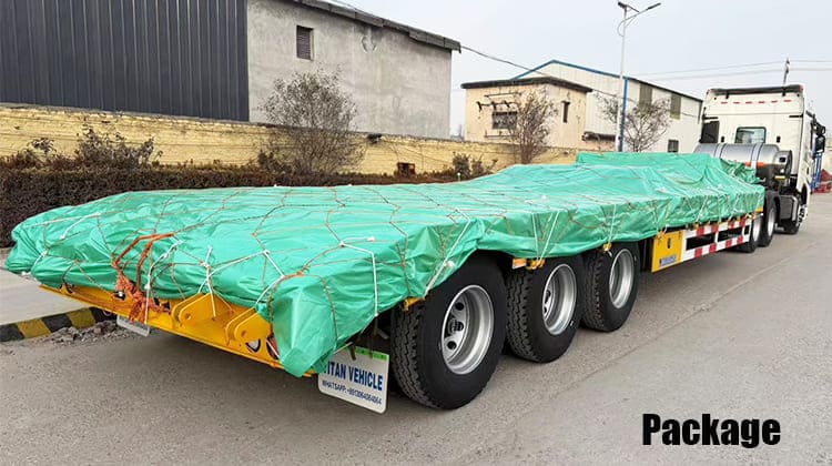 Tri Axle Excavator Lowbed Semi Trailer in Guam