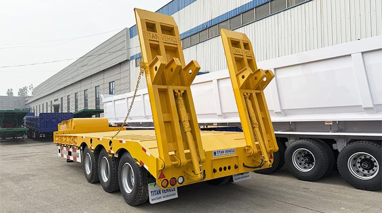 lowbed semi trailer