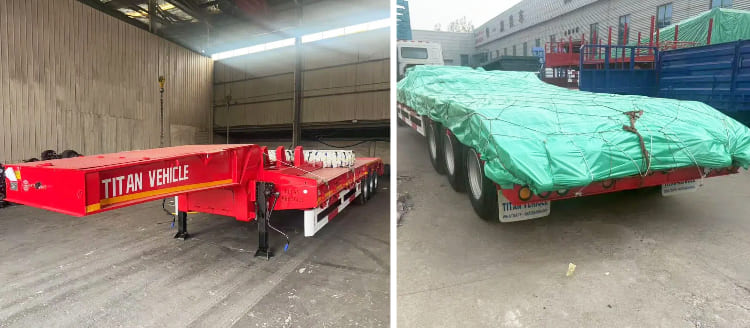 60 Ton Low Bed Truck Trailer for Sale in Guam