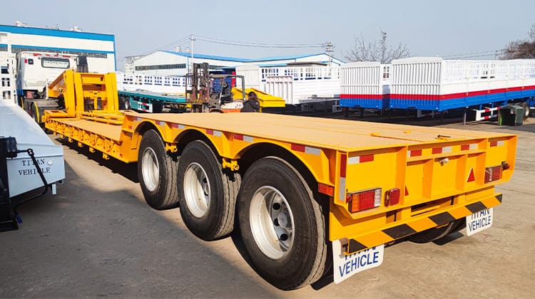 50/80/100 Ton Custom Excavator Lowboy Trailers Manufacturers for Sale in Guam