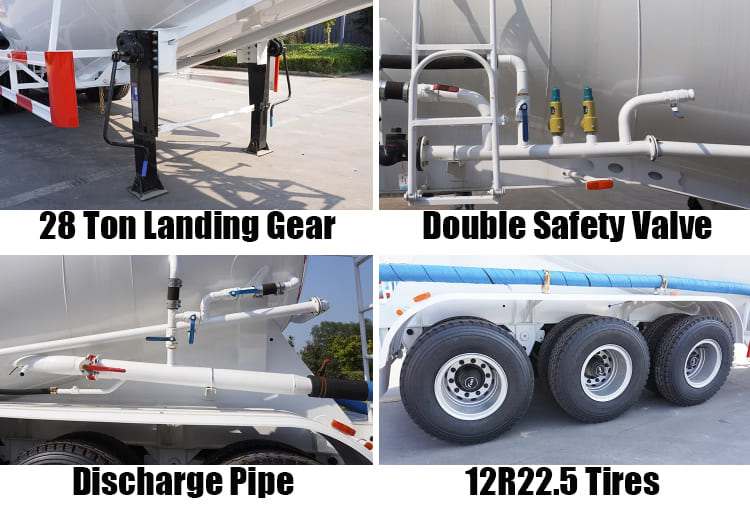 Tri Axle Cement Bulker Truck Trailer Carrier in Guam