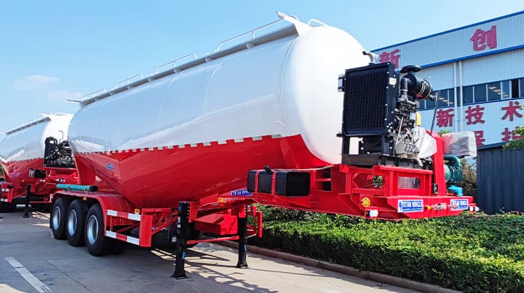 40 CBM Dry Bulk Tanks Silo Trailer for Sale in Guam