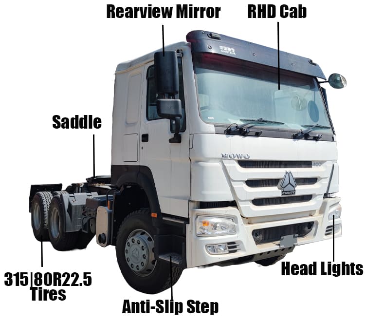 Sinotruk Howo 400 Truck Head for Sale in Guam
