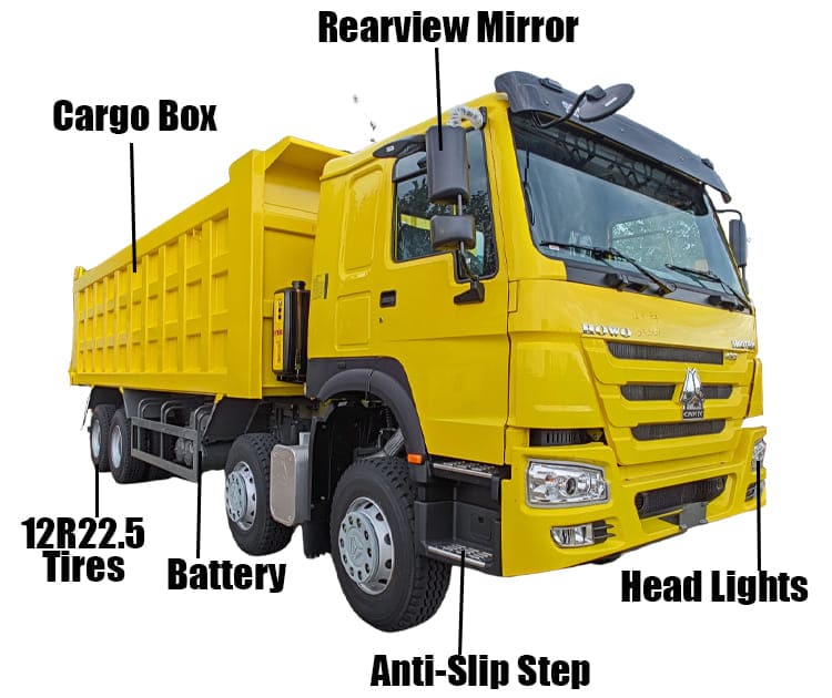 Sinotruk 12 Wheeler Howo Dump Trucks for Sale in Guam Agana