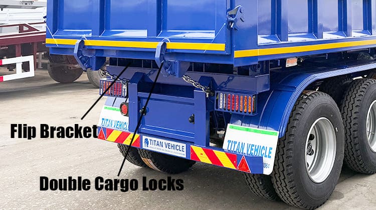 35 CBM Hydraulic Tipper Tipping Trailer for Sale in Guam