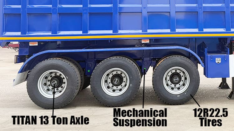 35 CBM Hydraulic Tipper Tipping Trailer for Sale in Guam