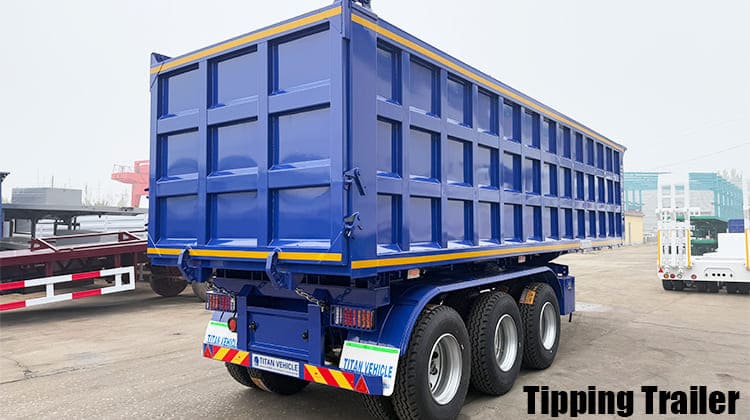 35 CBM Hydraulic Tipper Tipping Trailer for Sale in Guam