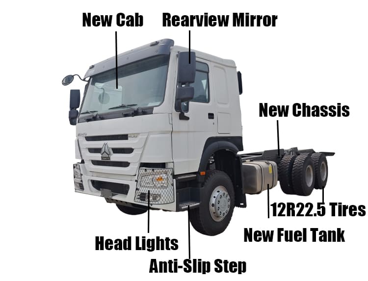 LHD Used Howo Tractor Trucks for Sale in Guam