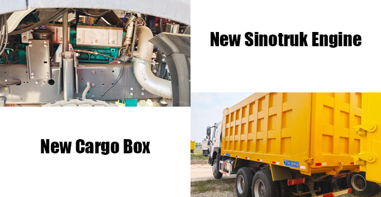 Sinotruk Howo Second Hand Truck with Tipper for Sale in Guam
