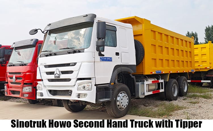 Sinotruk Howo Second Hand Truck with Tipper for Sale in Guam